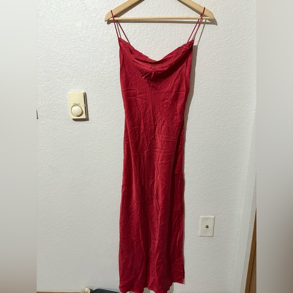 Victoria's Secret Other - Vintage Victorias Secret Silk Slip Red Dress Small